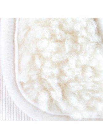 Gilet sans manche enfant en laine blanc