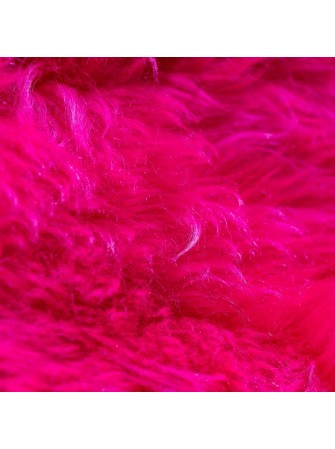 Peau de mouton teintée rose fushia