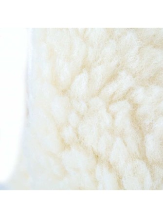 Gilet adulte en laine de mouton blanc cassé